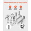 VEVOR 566 Pcs Bolts and Nuts Assortment Kit, Imperial Machine Screws and Flat Washers, Alloy Steel 1/4-20,5/16-18,3/8-16, for Furniture/Equipment/Vehicle Assembly, Galvanized White(1 100 PCS – Imperial (#2  #4  #6  #8  #10))