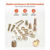 VEVOR 566 Pcs Bolts and Nuts Assortment Kit, Imperial Machine Screws and Flat Washers, Alloy Steel 1/4-20,5/16-18,3/8-16, for Furniture/Equipment/Vehicle Assembly, Galvanized White(906 Pcs – Metric (M4  M5  M6  M8))