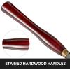 VEVOR 8-Piece Wood Lathe Chisel Kit, HSS Steel Blades, Woodworking Turning Tools with Wooden Storage Case, Ideal for Wood, Root, and Furniture Carving – Red
