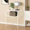 VEVOR Acrylic Bar Cart with 4 Lockable Wheels, Clear Mobile Utility Rolling Cart, Multifunction Serving Cart for Home Bar, Kitchen, Bathroom, Living Room, with Pulling Handle, 2-Tier, Modern(Clear)