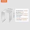 VEVOR Acrylic Side Table, U- Shaped Coffee Table, Clear Acrylic End Table with Waterfall Edges for Drink, Food, Snack Used in Living Room & Bedroom(1 Count)