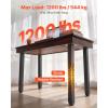 VEVOR Adjustable Table Legs, 24-40 in Square Steel Furniture Legs, 1200 lbs Max Load Heavy Duty, Quick Installation, Ideal for Home Office Desk DIY, Coffee Dinner Bar Tables, Workbenches, 4 PCS, Black