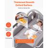 VEVOR Baby Changing Table, Foldable Diaper Change Station with 2 Fabric Drawers, Side Basket and Hanging Rod, Adjustable Height Changing Table with Lockable Wheels and 2 Star Toys, Light Gray(light gray)