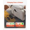 VEVOR Battery Pack for Reclining Furniture, 5000 mAh Rechargeable Recliner Battery, with Universal 2-Pin Connection and LED Display Screen, for Electric Recliner,Sofa,Couch and Lift Chair, NO Charger(5000mAh Battery + Charger)
