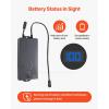 VEVOR Battery Pack for Reclining Furniture, 5000 mAh Rechargeable Recliner Battery, with Universal 2-Pin Connection and LED Display Screen, for Electric Recliner,Sofa,Couch and Lift Chair, NO Charger(2500mAh Battery + Charger)