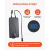 VEVOR Battery Pack for Reclining Furniture, 5000 mAh Rechargeable Recliner Battery, with Universal 2-Pin Connection and LED Display Screen, for Electric Recliner,Sofa,Couch and Lift Chair, NO Charger(5000mAh Battery + Charger)