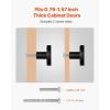 VEVOR Cabinet Knobs, 10 Pack, 1.42 Inch Zinc Alloy Drawer Pulls Door Handles, Rectangular Kitchen Dresser Solid Knobs, Cupboard Hardware with Screws for Bathroom Closet Cabinets Drawers, Chrome Color(10 Pieces)