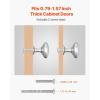 VEVOR Cabinet Knobs, 10 Pack, 1.42 Inch Zinc Alloy Drawer Pulls Door Handles, Rectangular Kitchen Dresser Solid Knobs, Cupboard Hardware with Screws for Bathroom Closet Cabinets Drawers, Chrome Color(25 Pcs)