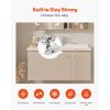 VEVOR Cabinet Knobs, 10 Pack, 1.42 Inch Zinc Alloy Drawer Pulls Door Handles, Rectangular Kitchen Dresser Solid Knobs, Cupboard Hardware with Screws for Bathroom Closet Cabinets Drawers, Chrome Color(12 PCS)