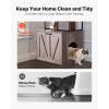 VEVOR Cat Litter Box Enclosure Furniture, 23.6 in Hidden Litter Box Cabinet with Storage Shelves, Modern Style, Waterproof Washroom Side Table Cat House, Fit Most of Litterbox, for Living Room(Grey)