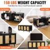 VEVOR Cat Litter Box Enclosure for 2 Cats, Litter Box Furniture Hidden 47.2in(Black)