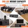 VEVOR Cat Litter Box Enclosure for 2 Cats, Litter Box Furniture Hidden 47.2in(Grey)