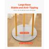 VEVOR Coat Rack, Freestanding Coats Rack Stand with Quartz Stone Base & 3 Round Hooks, Free Standing Hall Coat Tree for Entryway, Bedroom, Living Room, Stylish Clothes Hanger Stand for Coats, Hat, Bag(with Storage Board)