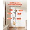 VEVOR Coat Rack, Freestanding Coats Rack Stand with Quartz Stone Base & 3 Round Hooks, Free Standing Hall Coat Tree for Entryway, Bedroom, Living Room, Stylish Clothes Hanger Stand for Coats, Hat, Bag(Hook)