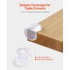 VEVOR Corner Protectors Baby Proofing, 24 Pack, Clear & Transparent Table Corner Guards Covers for Baby Safety, 1.34-inch Depth, 0.28-inch Thickness, Strong Adhesive, Cushion for Furniture Sharp Edges