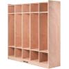 VEVOR Cubby Mobile Tray Storage Cabinet, 20-Compartment Cubby Storage Shelf, Cubby Storage Cabinet 4 x 5, Classroom Cubbies, Classroom Furniture for Home, Daycare and Preschool, Natural(5-Section)
