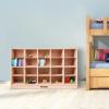 VEVOR Cubby Mobile Tray Storage Cabinet, 20-Compartment Cubby Storage Shelf, Cubby Storage Cabinet 4 x 5, Classroom Cubbies, Classroom Furniture for Home, Daycare and Preschool, Natural(20-Section)