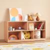 VEVOR Cubby Mobile Tray Storage Cabinet, 5-Compartment Cubby Storage Shelf, Cubby Storage Cabinet 2-Shelf, Classroom Cubbies, Classroom Furniture for Home, Daycare and Preschool, Natural(5 Cubby)