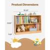 VEVOR Cubby Mobile Tray Storage Cabinet, 5-Compartment Cubby Storage Shelf, Cubby Storage Cabinet 2-Shelf, Classroom Cubbies, Classroom Furniture for Home, Daycare and Preschool, Natural(2 Cubby)