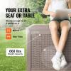 VEVOR Deck Box, 100 Gallon Outdoor Storage Box, 48.0″ x 21.5″ x 24.5″, Waterproof PP Deckbox with Aluminum Alloy Padlock, for Patio Furniture, Garden Tools, Outdoor Cushions, Gray(100gal)