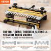 VEVOR Dovetail Jig, 12 in Width, Dove Tailing Router Jigs with 4 Router Bits & 3 Templates, Precise Alignment Dove Tail Jig, Mortise and Tenon Woodworking Tools for Furniture & Wood Cabinet Making(Three Templates)