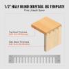 VEVOR Dovetail Jig, 12 in Width, Dove Tailing Router Jigs with 4 Router Bits & 3 Templates, Precise Alignment Dove Tail Jig, Mortise and Tenon Woodworking Tools for Furniture & Wood Cabinet Making(Three Templates)