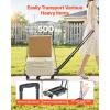 VEVOR Folding Hand Truck, 110 lbs Load Capacity, Collapsible Luggage Cart with 2 Wheels & 1 Elastic Rope, Utility Dolly Platform Cart for Airport Travel Furniture Luggage Office Moving, Black(500 lbs)