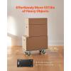 VEVOR Furniture Dolly, 551 lbs Load Capacity, Furniture Moving Dollies with 4 TPR Silent Wheels, Rectangle Multifunctional Flat Dolly for Piano Furniture Couch Washing Machine Fridge, 2 Pack, Black(22.6in X 11.4in)