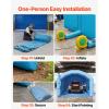 VEVOR Inflatable Paint Booth, 39.37 x 16.40 x 13.12 ft, Inflatable Spray Booth with 950W+1100W Blowers, Air Filter System, Triangular Roof, for Painting Car, Truck, Furniture, Automotive Sheet Metal(33x20x13Ft)