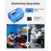 VEVOR Inflatable Paint Booth, 39.37 x 16.40 x 13.12 ft, Inflatable Spray Booth with 950W+1100W Blowers, Air Filter System, Triangular Roof, for Painting Car, Truck, Furniture, Automotive Sheet Metal(13x10x9Ft)