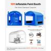 VEVOR Inflatable Paint Booth, 39.37 x 16.40 x 13.12 ft, Inflatable Spray Booth with 950W+1100W Blowers, Air Filter System, Triangular Roof, for Painting Car, Truck, Furniture, Automotive Sheet Metal(10×8.5×8.5Ft)