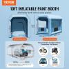 VEVOR Inflatable Paint Booth, 9.8 x 8.2 x 8.2 ft Inflatable Spray Booth, with 550W Powerful Blower and Air Filter System, Portable Car Paint Booth for Motorcycle, Bicycle, Small Furniture Painting(10×8.5×8.5ft)
