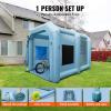 VEVOR Inflatable Paint Booth, 9.8 x 8.2 x 8.2 ft Inflatable Spray Booth, with 550W Powerful Blower and Air Filter System, Portable Car Paint Booth for Motorcycle, Bicycle, Small Furniture Painting(13x10x9Ft)