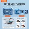VEVOR Inflatable Paint Booth, 9.8 x 8.2 x 8.2 ft Inflatable Spray Booth, with 550W Powerful Blower and Air Filter System, Portable Car Paint Booth for Motorcycle, Bicycle, Small Furniture Painting(30x16x12Ft)