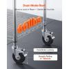 VEVOR Kitchen Utility Cart, 3 Tier Heavy Duty Adjustable Wire Storage Rack, Commercial Steel Rolling Service Trolley on Wheels, Work Table with Handle Bar, for Garage and Laundry Room, 40x25x40.9 in(18″d X 30″w X 36″h Table Top)
