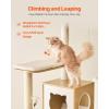 VEVOR Large Cat Tree, 68.9 inches Tall, Cat Tower, Multi-Level Cat Condo Furniture Activity Center with Cozy Perches, Sisal Scratching Posts, Hammock, Big Kittens House for Indoor Cats Play & Rest(Burly Wood)