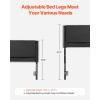 VEVOR Metal Headboard, Queen Size Headboard with Adjustable Height, W59.65 x H40.55 x D1.5 inches, Ideal for Bedroom, Hotel, Homestay, Dormitory, Black(Diamond Tufted)
