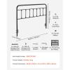 VEVOR Metal Headboard, Queen Size Headboard with Adjustable Height, W59.65 x H40.55 x D1.5 inches, Ideal for Bedroom, Hotel, Homestay, Dormitory, Black(Metal)