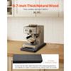 VEVOR Mixer Slider Mat for Tilt Head Kitchen Aid 4.5-5 Qt Stand Mixer, kitchenaid Mixer Slider with PTFE Feet, Kitchen Countertop Storage Accessories Moving Tray attachments (Natural Wood)(Black)