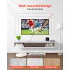 VEVOR Modern Floating TV Stand, 71” Wall Mounted Media Console for 80 inch TVs, Floating Entertainment Center Under TV Shelf with Storage Cabinet for Bedroom & Living Room, White(White)