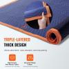 VEVOR Moving Blankets, 80″ x 72″, 35 lbs/dz Weight, 12 Packs, Professional Non-Woven & Recycled Cotton Packing Blanket, Heavy Duty Mover Pads for Protecting Furniture, Floors, Appliances, Blue/Orange(Blue/Orange)