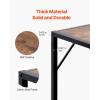 VEVOR Narrow Console Table, 41.7″ Behind Couch Shelf with Power Outlets, 2-Tier Long Entryway Shelf, Sofa Table with Metal Frame and Charge Station, for Entryway, Hallway, Living Room(Brown)