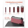 VEVOR Oscillating Spindle Sander, 2400RPM Benchtop Spindle Sander with 6 Sleeves (1/2″-3″), 5/8″ Stroke, 15.6″ x 11.6″ Cast Iron Worktable for Furniture Finishing, Crafts Sanding, DIY Woodworking(24″x3.86″)