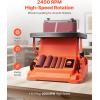 VEVOR Oscillating Spindle Sander, 2400RPM Benchtop Spindle Sander with 6 Sleeves (1/2″-3″), 5/8″ Stroke, 15.6″ x 11.6″ Cast Iron Worktable for Furniture Finishing, Crafts Sanding, DIY Woodworking(24″x3.86″)