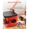 VEVOR Oscillating Spindle Sander, 2400RPM Benchtop Spindle Sander with 6 Sleeves (1/2″-3″), 5/8″ Stroke, 15.6″ x 11.6″ Cast Iron Worktable for Furniture Finishing, Crafts Sanding, DIY Woodworking(15.6″x11.6″)