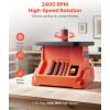 VEVOR Oscillating Spindle Sander, 2400RPM Benchtop Spindle Sander with 6 Sleeves (1/2″-3″), 5/8″ Stroke & 15.4 x 16.3-inch Wide Worktable for Furniture Finishing, Crafts Sanding, DIY Woodworking