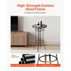 VEVOR Outdoor Bar Table, 47 x 15 in Patio Bar Table, Waterproof Top & Sturdy Metal Frame, Rectangle Counter Height Dining Tables, Outdoor Furniture for Balcony, Yard, Hot Tub, Poolside, Indoor(Round)
