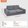 VEVOR Play Couch, Modular Kids Nugget Couch 15pcs, Toddler Foam Sofa Couch with High-Density 25D Sponge for Playing, Creating, Sleeping, Imaginative Kids Furniture for Bedroom and Playroom(10 Pcs)