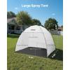 VEVOR Portable Paint Booth, Larger Spray Paint Tent with Built-in Floor & Mesh Screen & Windproof Hooks, Painting Tent Station for Furniture DIY Hobby Tool, 7.5×5.2×5.2ft Spray Paint Shelter(L96*W72*H72inch)