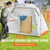 VEVOR Portable Paint Booth, Larger Spray Paint Tent with Built-in Floor & Mesh Screen & Windproof Hooks, Painting Tent Station for Furniture DIY Hobby Tool, 7.5×5.2×5.2ft Spray Paint Shelter(L90*w62*h62inch)